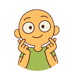 網感十足的逗趣光頭男