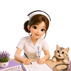 Nurse White & The Tabby Cat