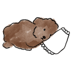 Nerissa painting 手繪貴賓狗系列