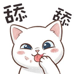 petite white cat 2