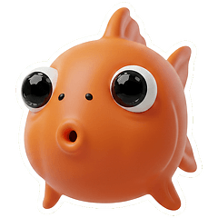 日常文字 | 3D金魚 | 搞怪