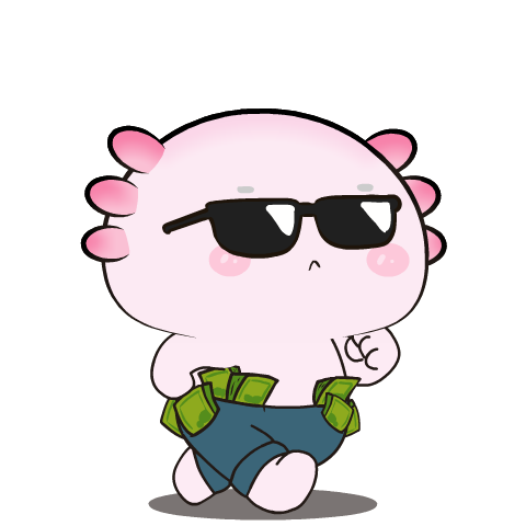 Funny Axolotl 5 : Pop-up stickers