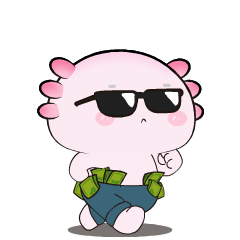 Funny Axolotl 5 : Pop-up stickers
