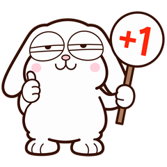 Derpy Bunny (Big Stickers)