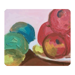 油畫靜物動態貼圖