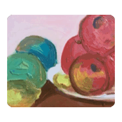 油畫靜物動態貼圖1