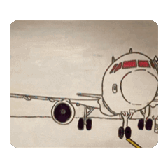 飛機油畫動態貼圖