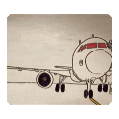 飛行機油給の動的スタンプ1