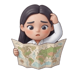 簡約旅行的女孩