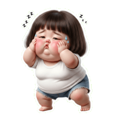 Dumbfounded Chubby Girl