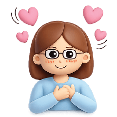 3D CUTE GIRL NO WORD