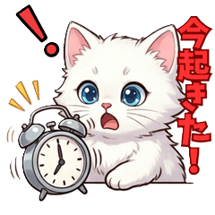 Cute cat and cute panda Sticker 02