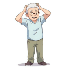 Gentle Grandpa's Polite Stickers