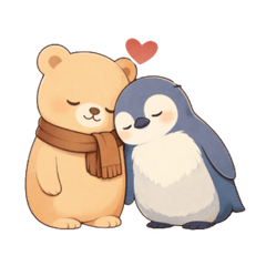 Bear and Penguin in Zurich