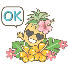 Pine-chan's Tropical Daily Stickers