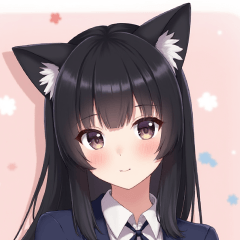 毎日使える♡猫耳スーツ女子BIGスタンプ