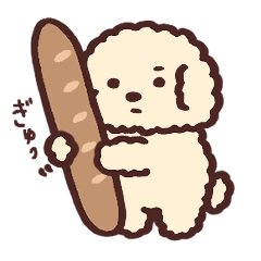Toy Poodle( cream)Sticker/ Daily life