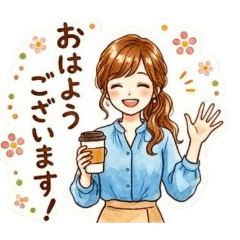 Elegant daily stickers for adult women