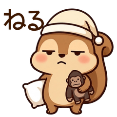 Jiro the Squirrel Stickers