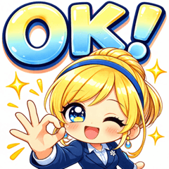 Cute Office Lady Stickers 4
