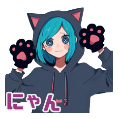 Chill Girl Acting Like a Cat