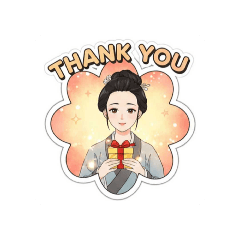 古代文青女孩日常表情貼圖