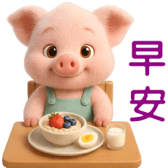 可愛豬日常實用貼圖