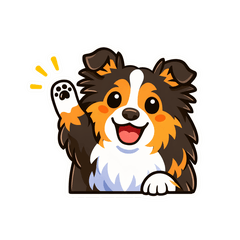 Shetland Sheepdog stickers 24
