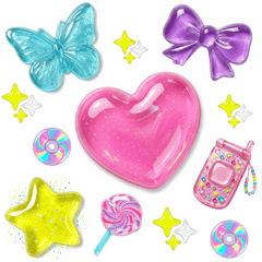 Ｙ２Ｋ立體澎澎貼紙！偶像應援裝飾必備