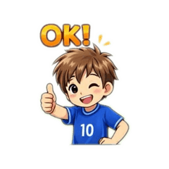 football boy sticker
