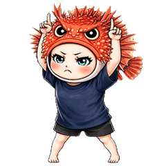 Daily Cute & Quirky Fish Girl Stickers