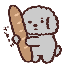 Toy Poodle(silver)Sticker/ Daily life