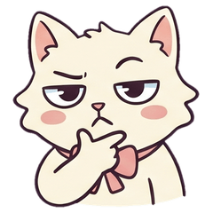 網路迷因粉紅結白貓