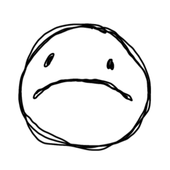 Circle face with lines