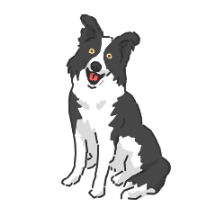 Border Collie-like stickers