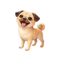 Charming Pug Expressions