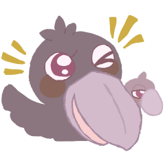 哈比醬-隻活潑的呆萌大鳥-