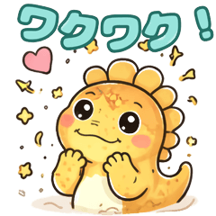 Cute Doodle Dino Reactions