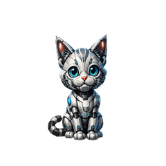 Cyber Cat Animated Stickers