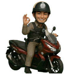 Motorcycle patrol Police.