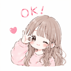 Soft Cute Girl Mood Stickers