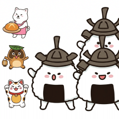 Cute Japanese Food & Spirit Friends