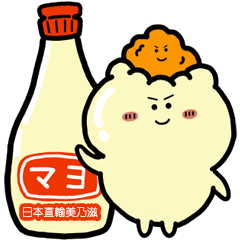 炸雞配蛋黃醬