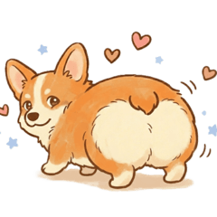 Fluffy Dog Butts! Shiba, Samoyed, Golden