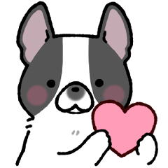 Always Frenchie line sticker -Pied-