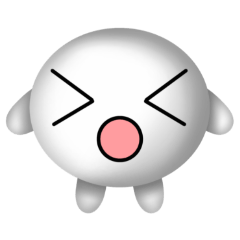 Cute round shape : Expressing emotions.