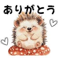 Hedgehog stickers-