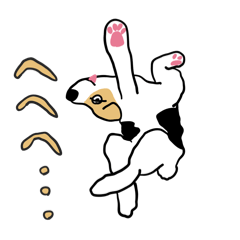 Playing Wire Fox Terrier