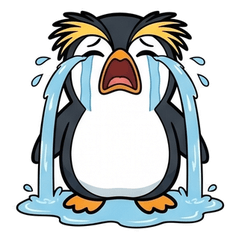 渾身是戲的鳳頭黃眉企鵝【情感爆發】