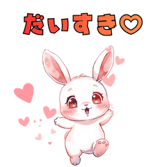Cute Rabbit Stickers0522